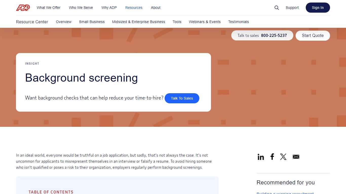What is Background Screening and Why is It Important? | ADP